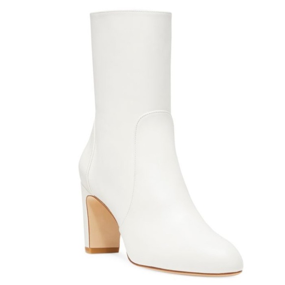 Stuart Weitzman Shoes - STUART WEITZMAN White Ankle Boots heels size 10